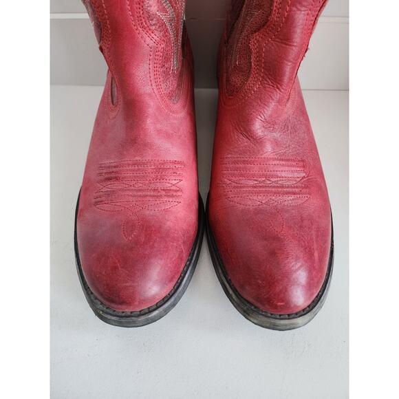 ARIAT Billie Unbridled Red Leather Western Cowgirl Boot - Women's 11B NEW - Picture 5 of 12